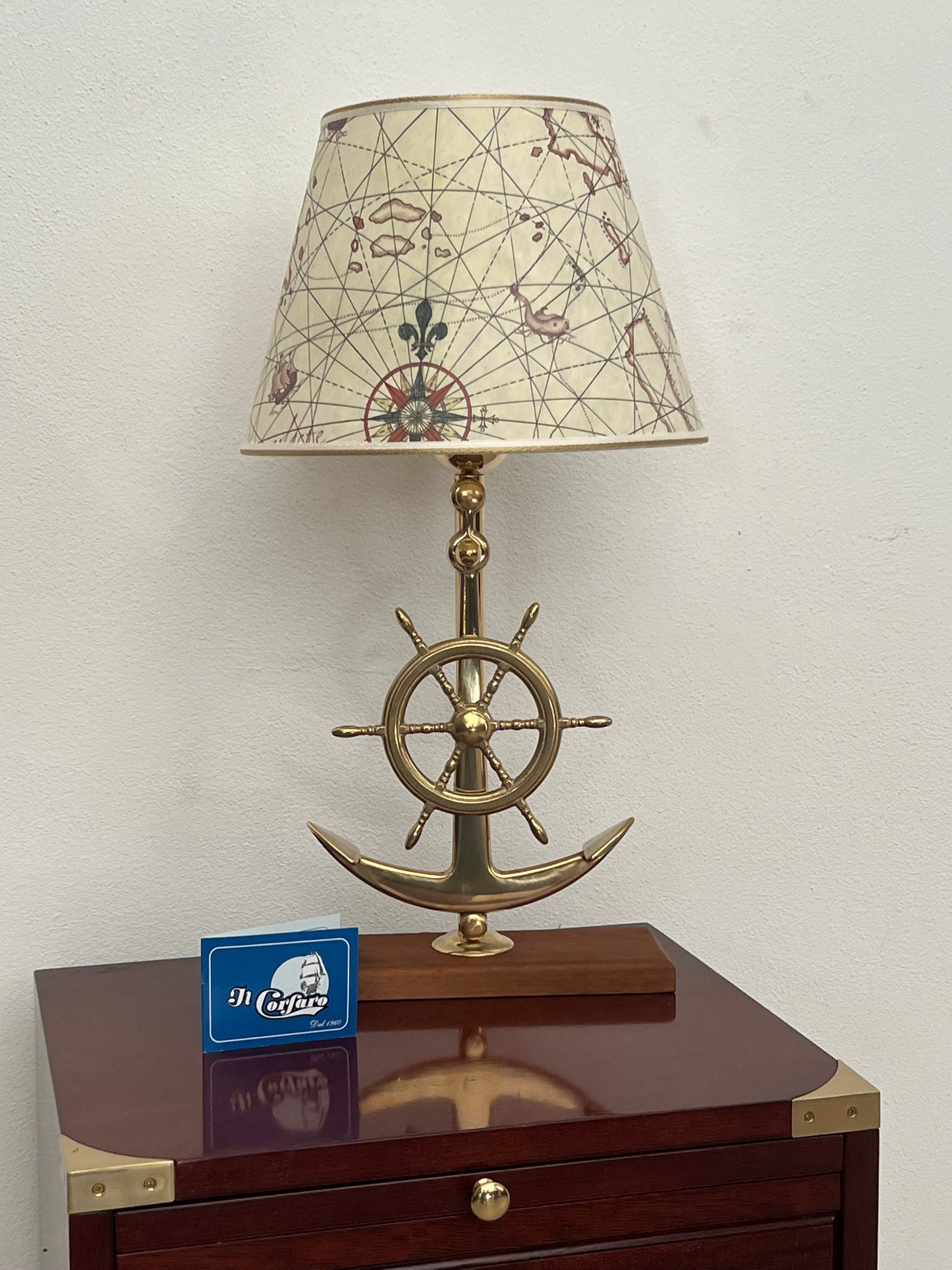 Lampada stile marina con ancora