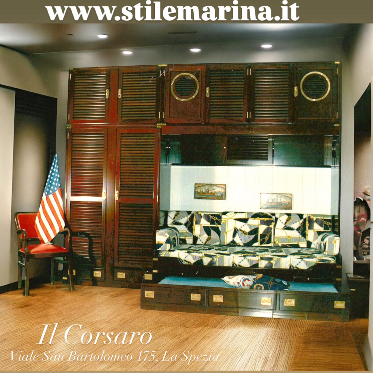 Realizzazione cameretta a ponte stile marina code 004