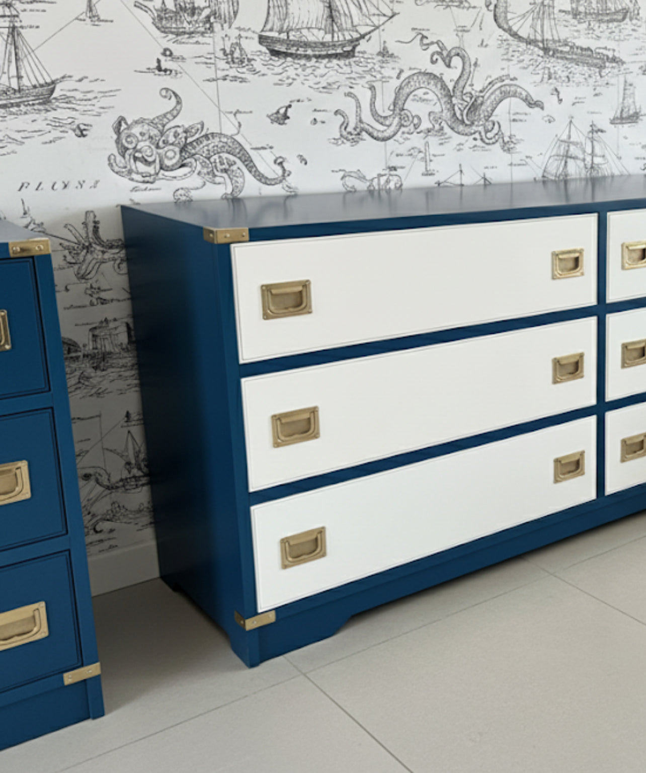 Cassettone stile marina linea mediterraneo catalogo onda blu