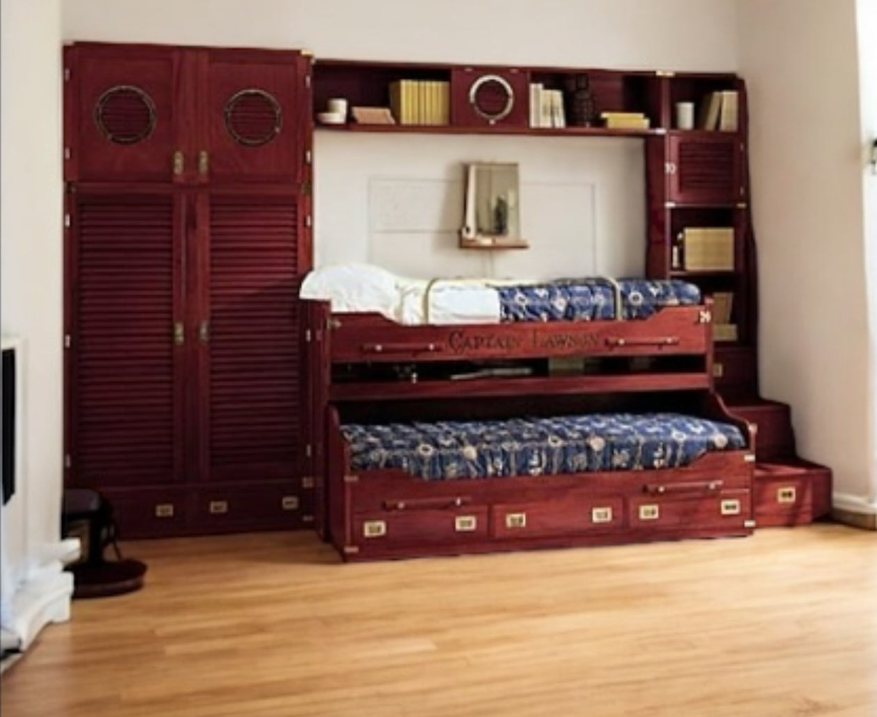 Realizzazione cameretta stile marina con letto a castello Lord Nelson