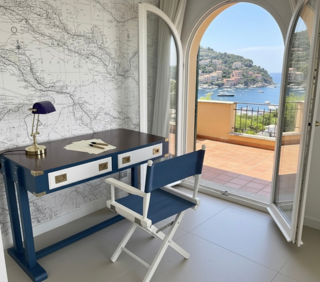 Scrivania per giovani Capitani della Linea Stile Marina Mediterraneo Il Corsaro