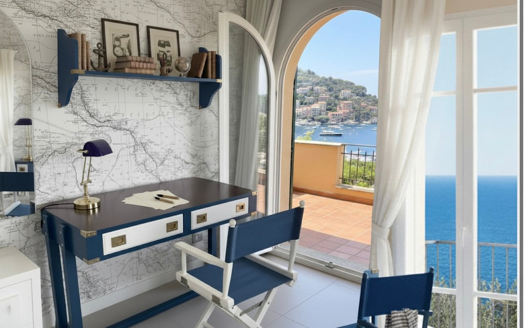 Scrivania per giovani Capitani della Linea Stile Marina Mediterraneo Il Corsaro