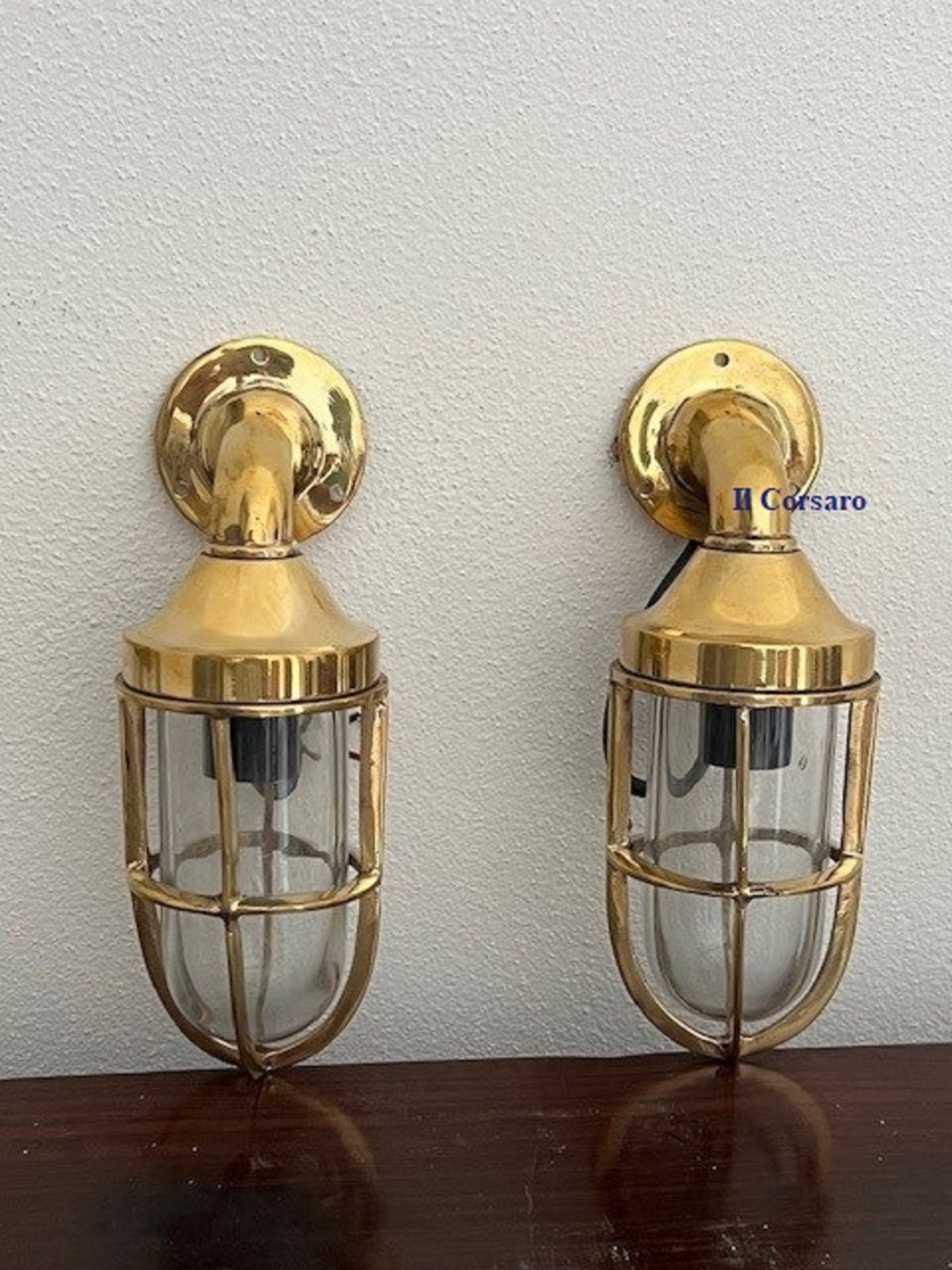 Piccole luci da yacht primi 900 Lampade applique originali di bordo da parete