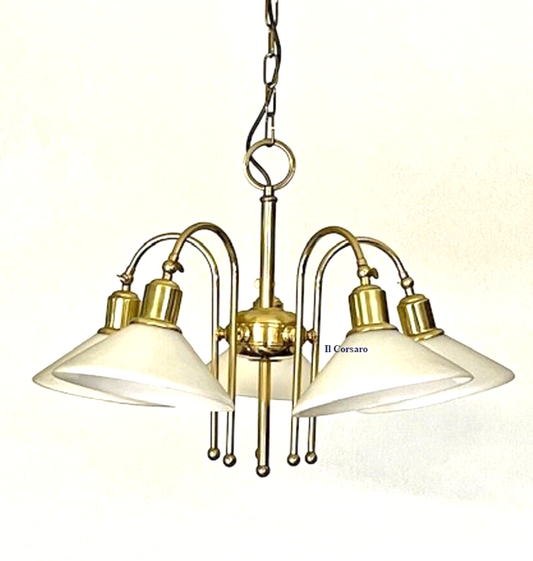 Lampada sospensione stile marina lampadario modello Biancamano