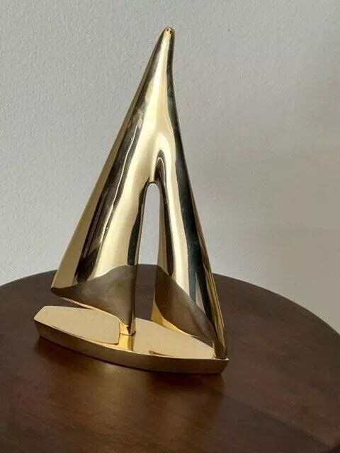 Idea Regalo - Barca a vela in ottone da tavolo