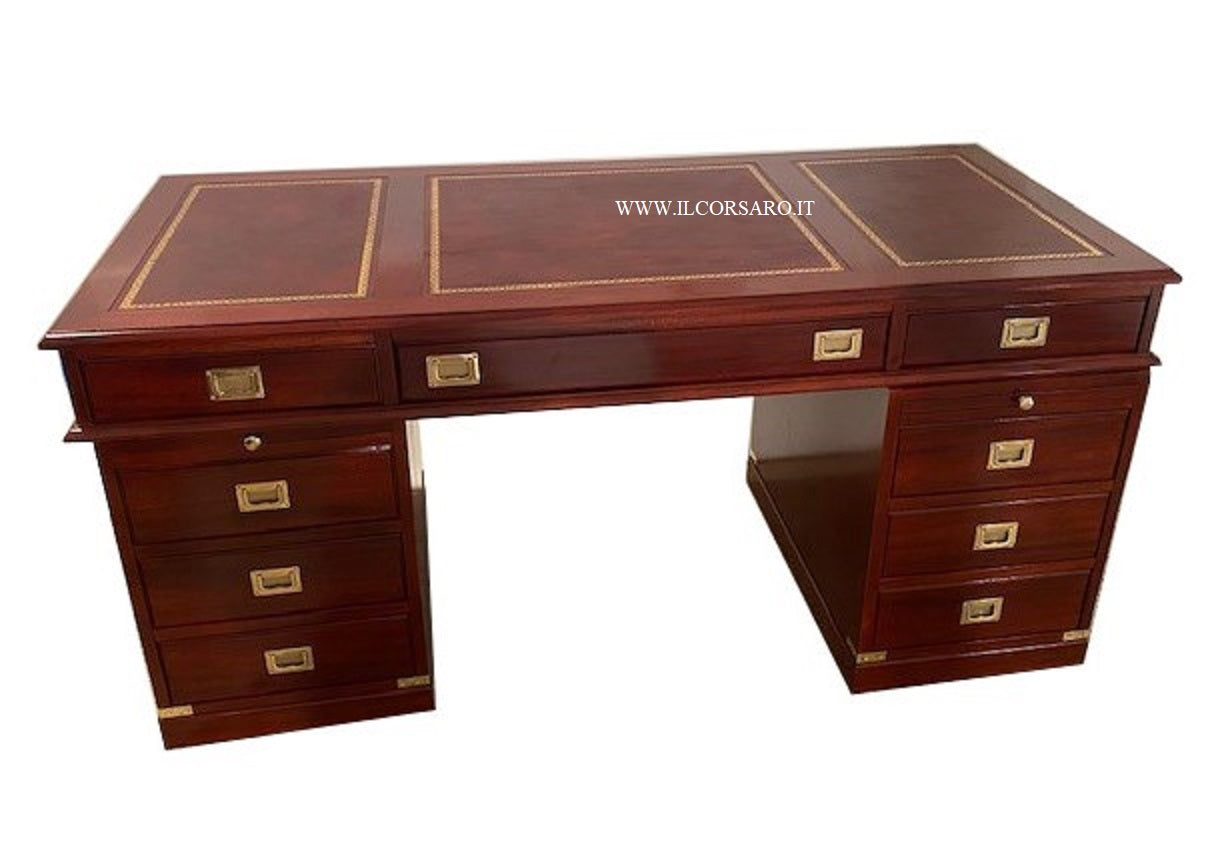 Scrivania modello Royal Marine arredamenti stile marina artigianali made in italy