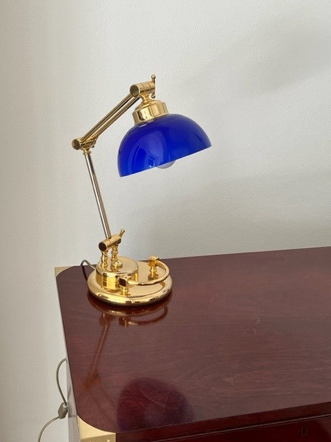 Lampada da scrivania Bagno oro 24 carati Made in Italy Cavour