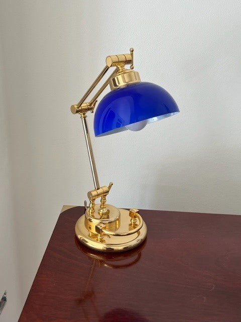 Lampada da scrivania Bagno oro 24 carati Made in Italy Cavour