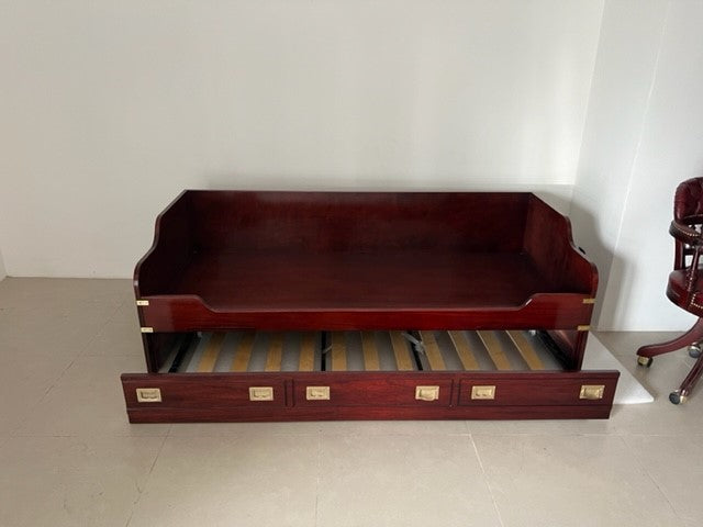 Letto cuccetta stile marina con secondo letto estraibile artigianale made in Italy