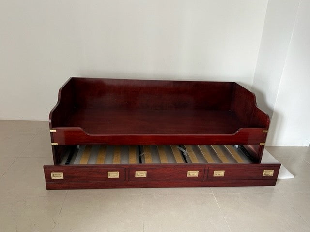 Letto cuccetta stile marina con secondo letto estraibile made in Italy