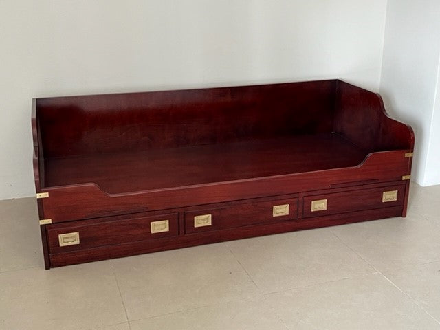 Letto cuccetta stile marina con secondo letto estraibile artigianale made in Italy