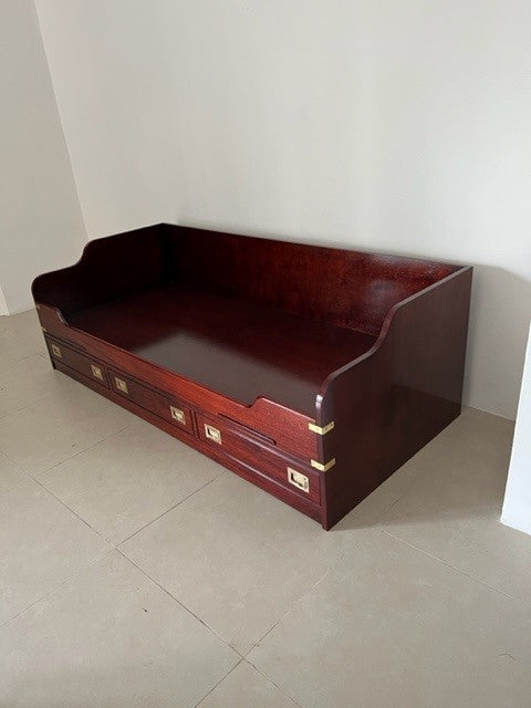 Letto cuccetta stile marina con secondo letto estraibile made in Italy
