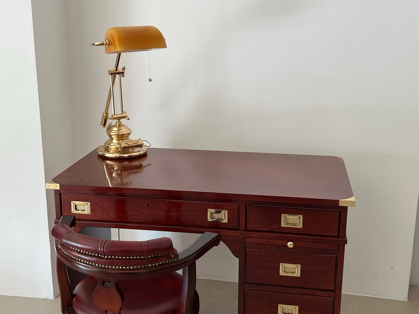 Lampada da scrivania modello presidenziale stile marina made in Italy