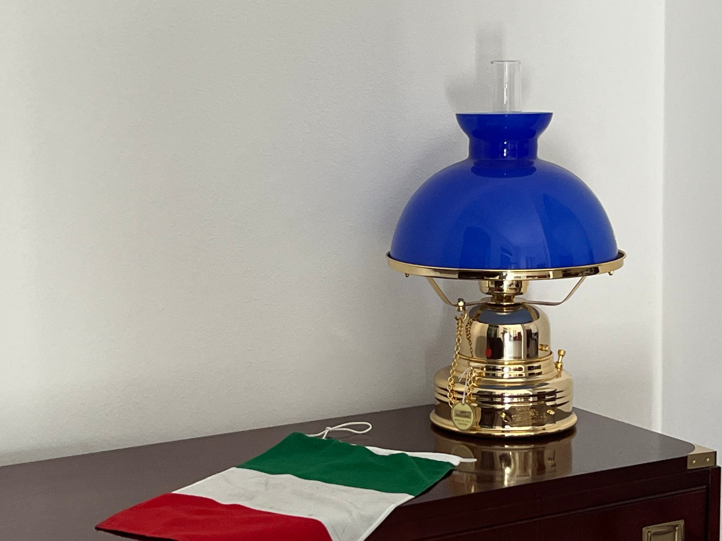 Lampada da Tavolo stile marina modello S. Louis in ottone bagno oro made in Italy