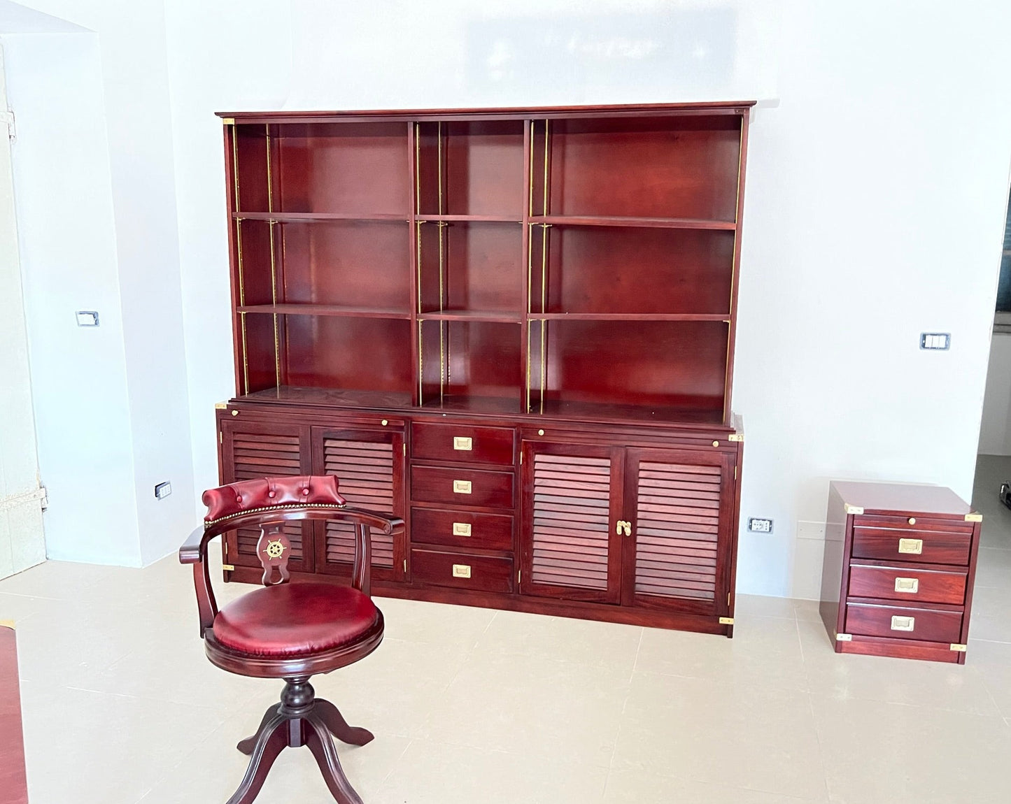 Libreria artigianale Stile Marina made in Italy