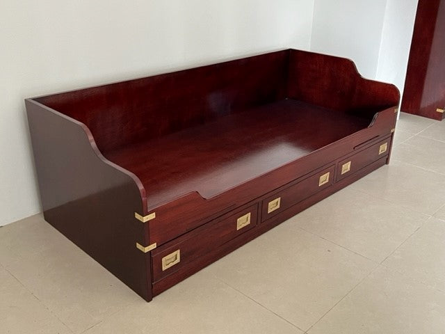 Letto cuccetta stile marina con secondo letto estraibile made in Italy