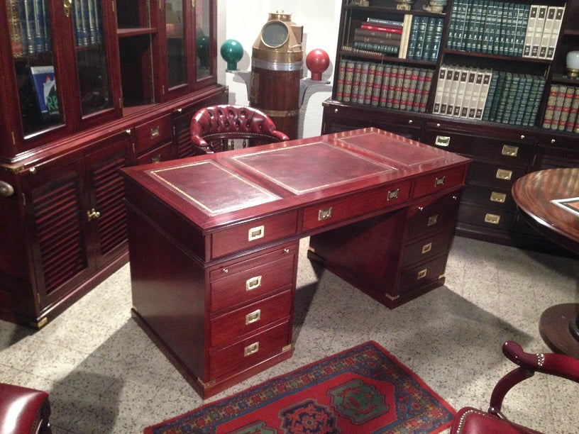 Scrivania modello Royal Marine arredamenti stile marina artigianali made in italy