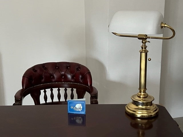 Lampada da scrivania artigianale stile marina made in Italy bagno in oro