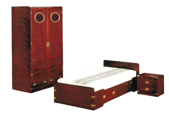 Letto armadio comodino Cameretta stile marina artigianale produzione dal 1960 made in italy
