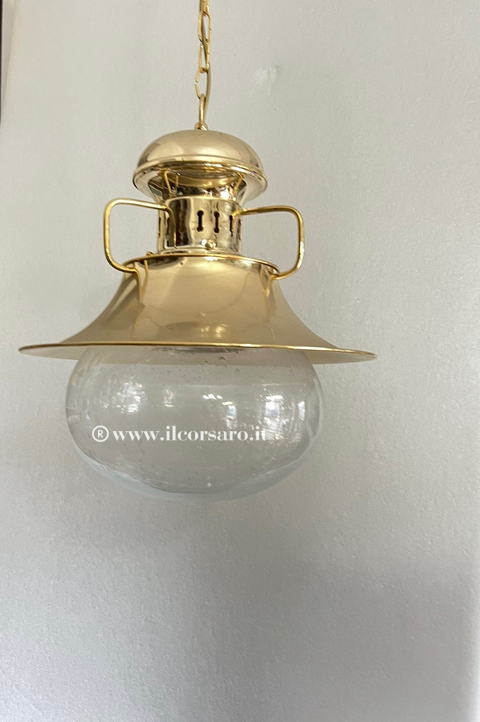 Lampada sospensione modello Vespucci grande collezione bagno oro