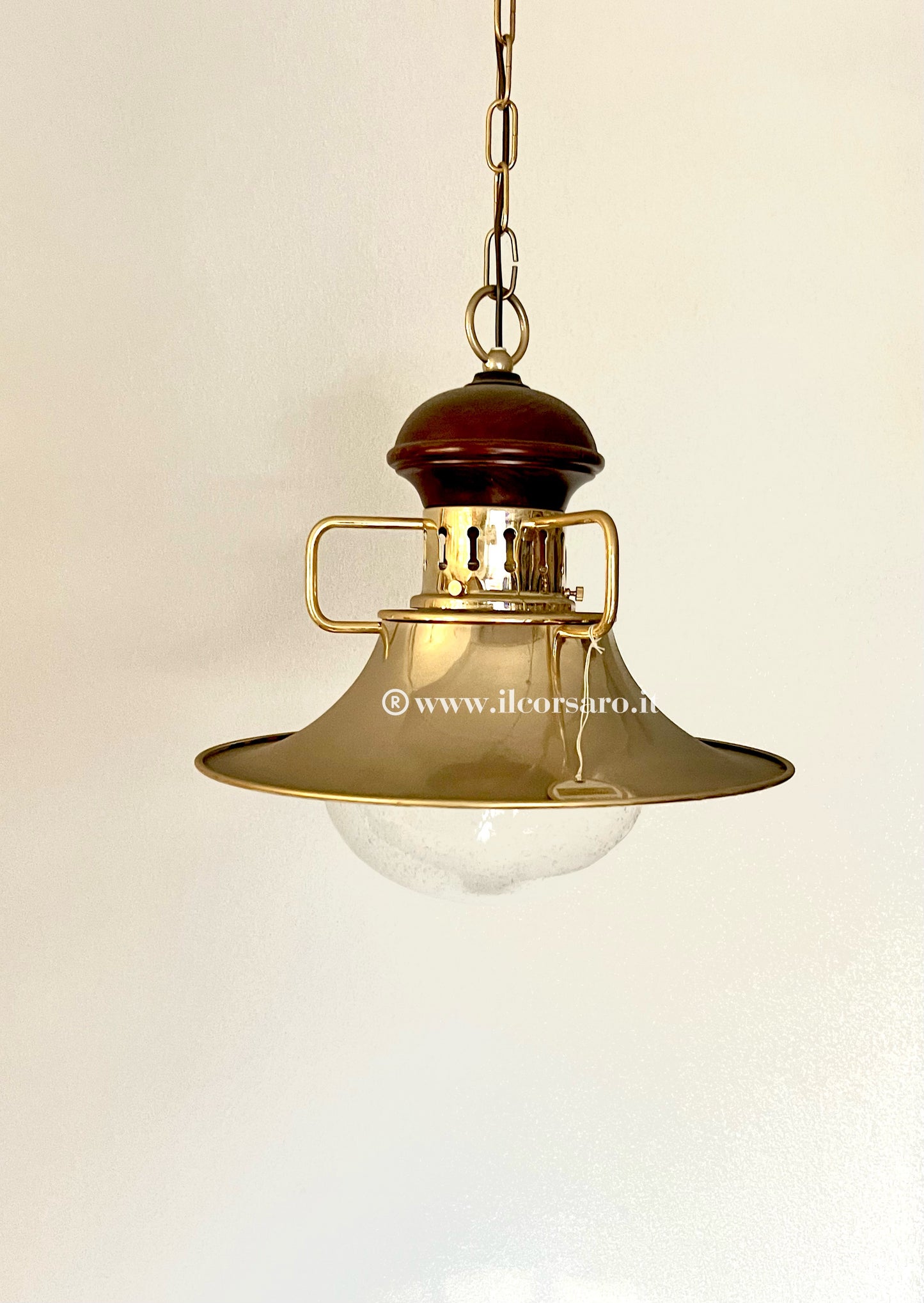 Lampada sospensione modello Portovenere collezione bagno oro