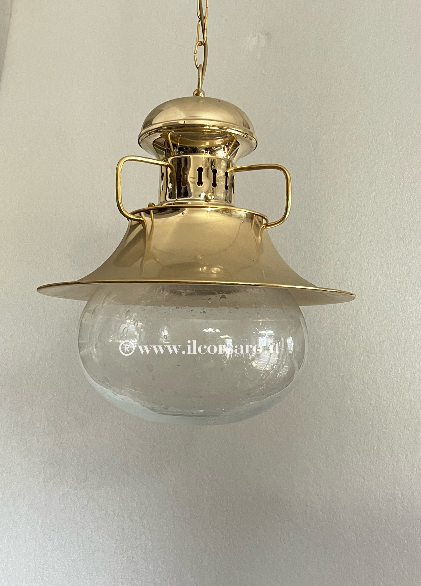 Lampada sospensione modello Vespucci grande collezione bagno oro