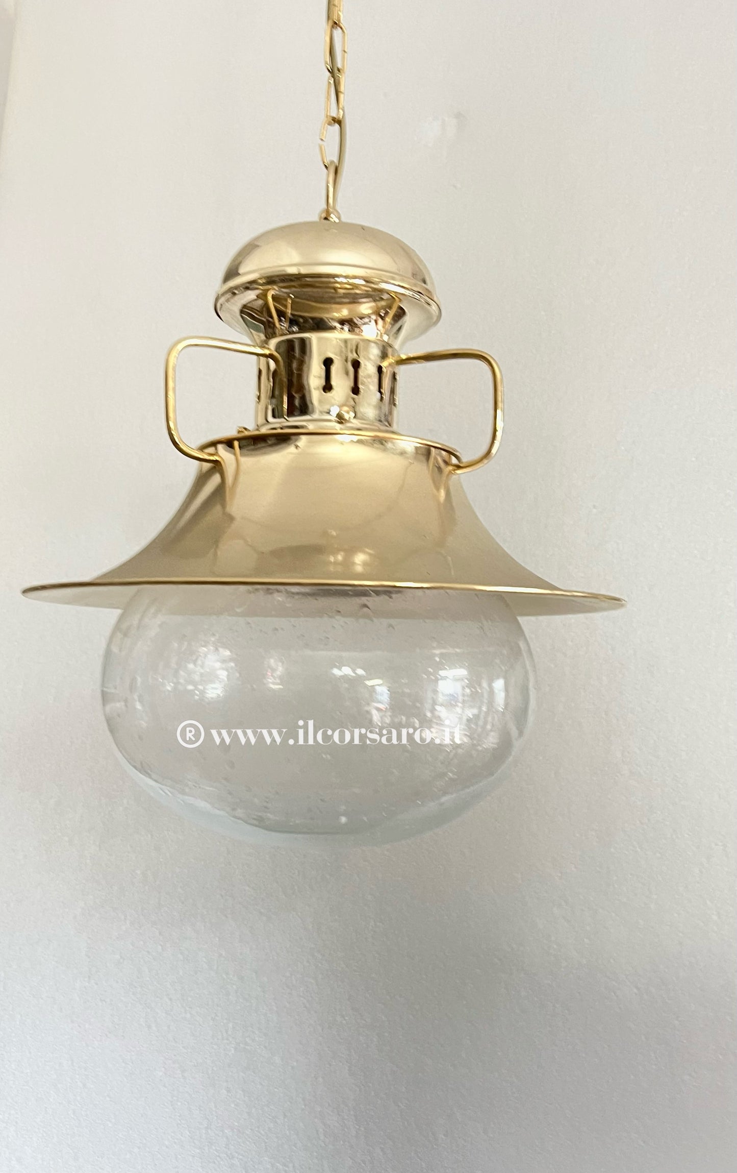 Lampada sospensione modello Vespucci grande collezione bagno oro