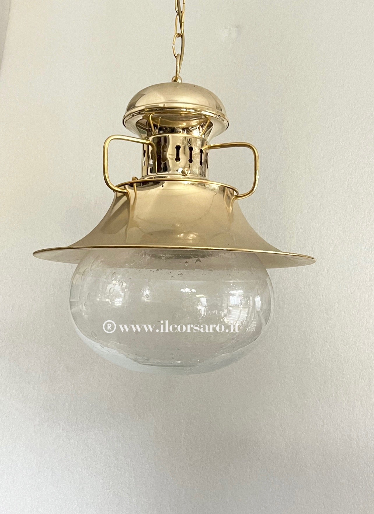 Lampada sospensione modello Vespucci grande collezione bagno oro