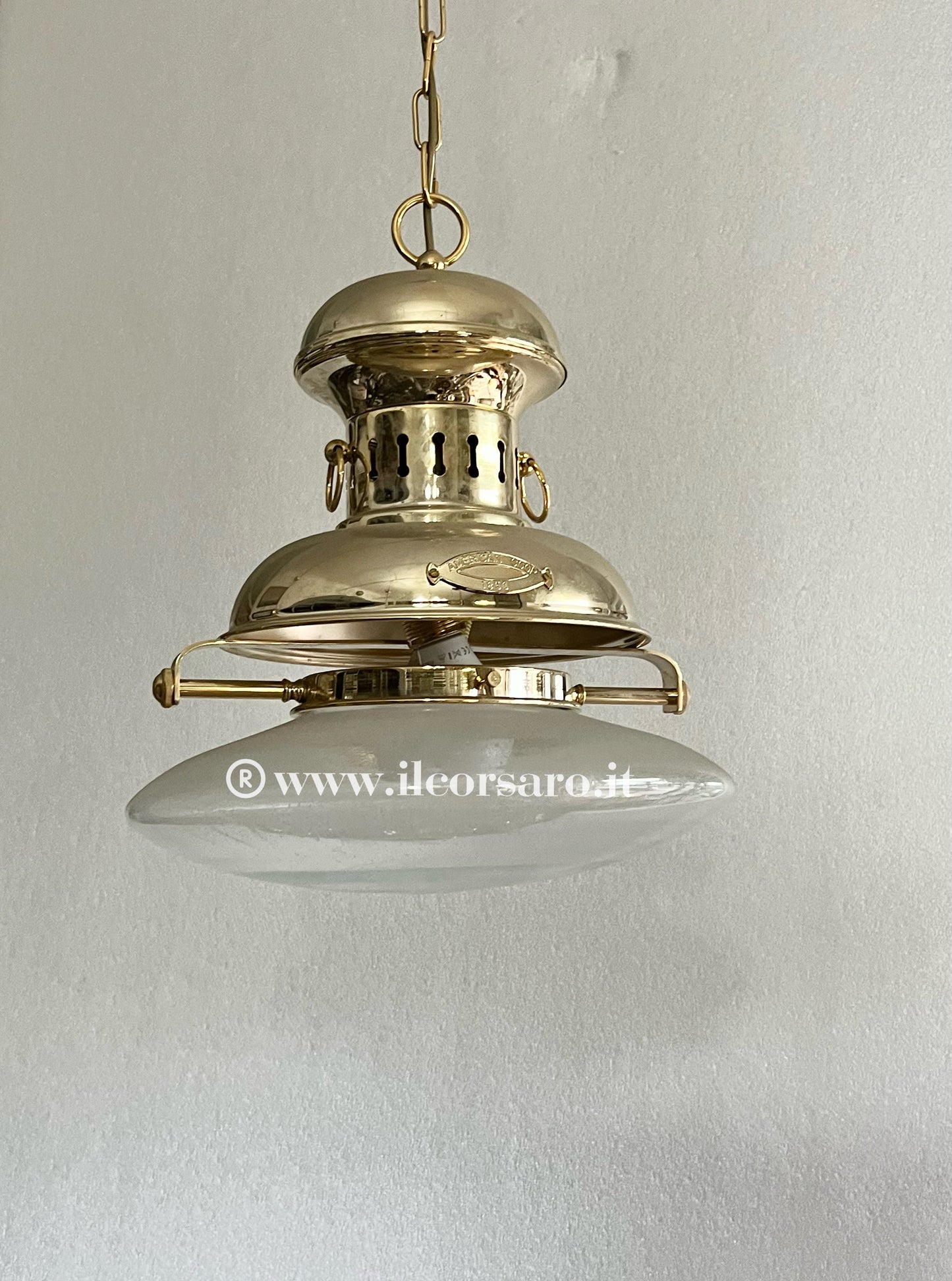Lampada sospensione modello Fort Worth collezione bagno oro