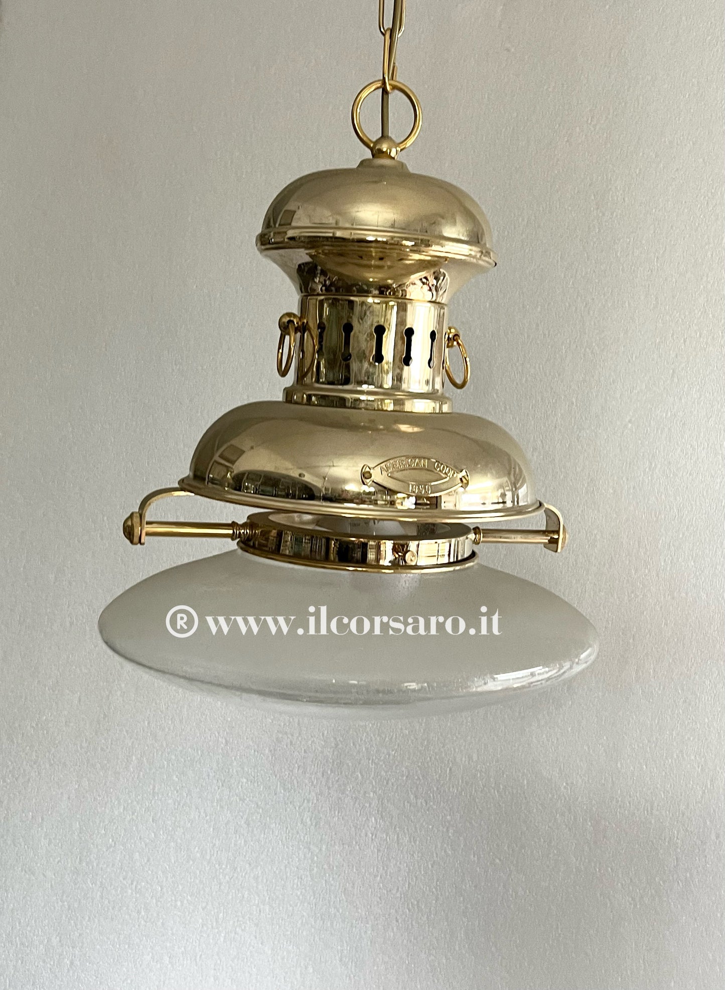 Lampada sospensione modello Fort Worth collezione bagno oro