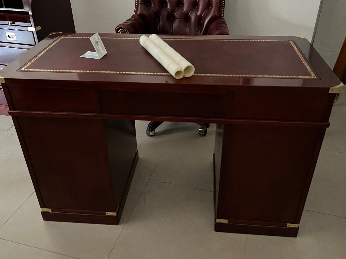 Scrivania del capitano stile marina artigianale dal 1960 Made in Italy