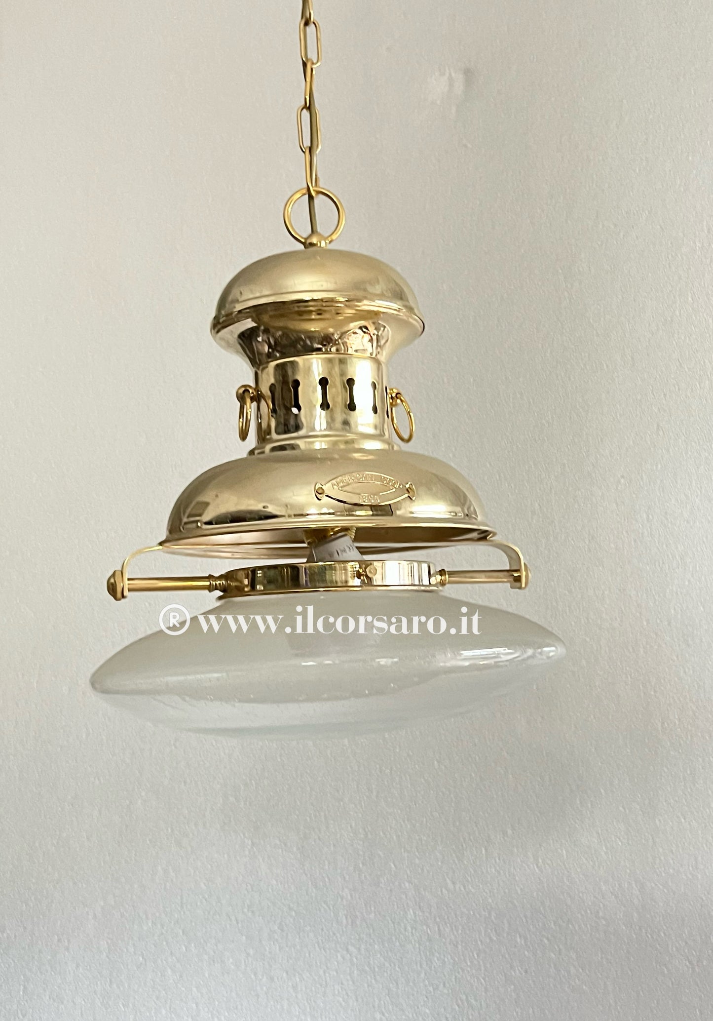 Lampada sospensione modello Fort Worth collezione bagno oro