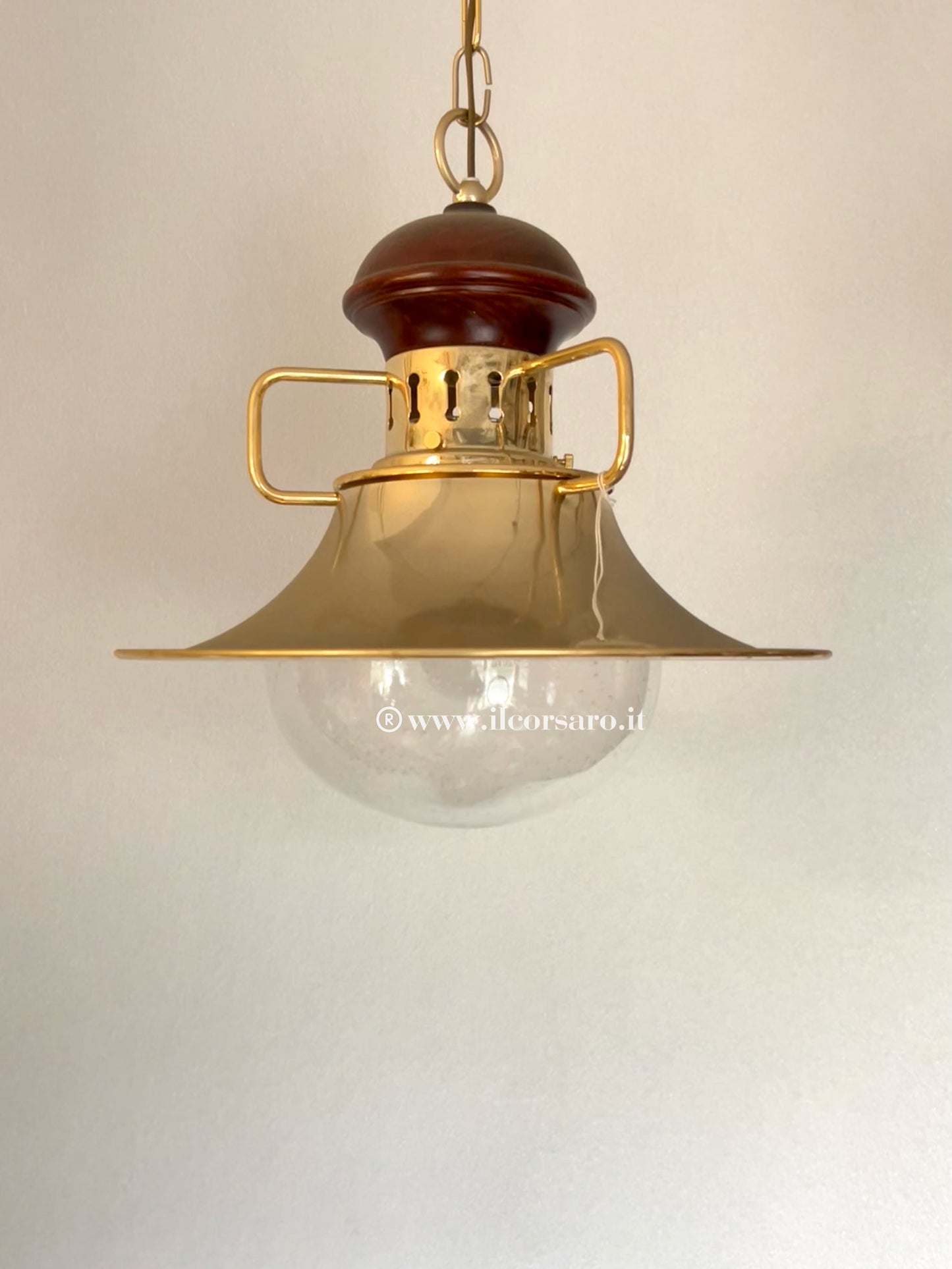 Lampada sospensione modello Portovenere collezione bagno oro