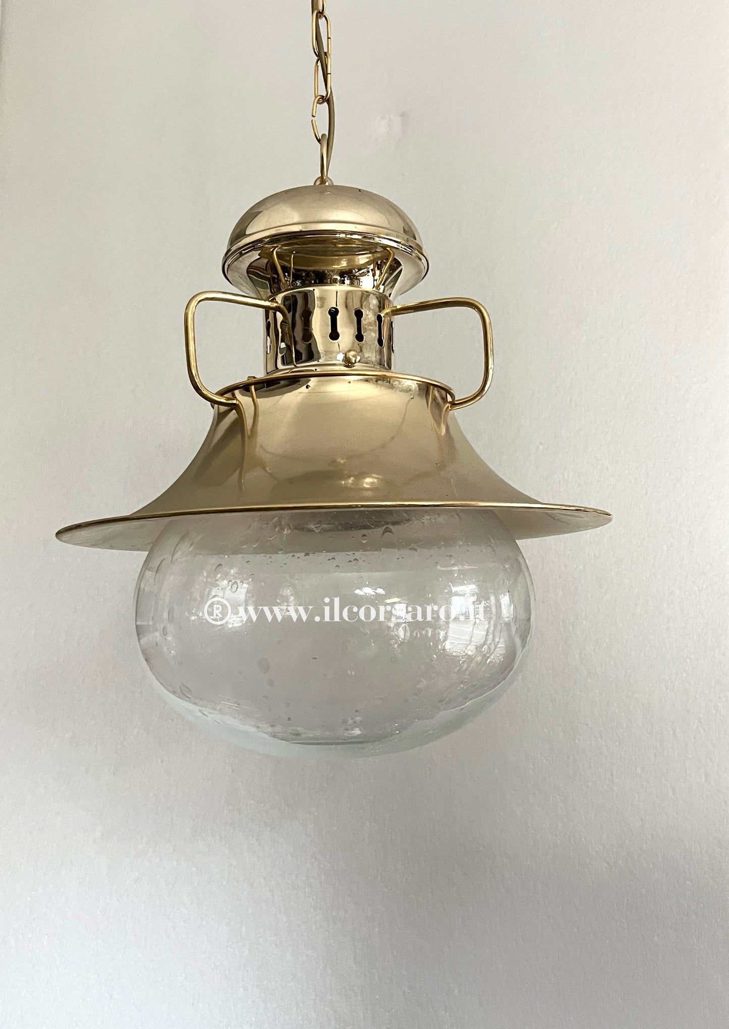 Lampada sospensione modello Vespucci grande collezione bagno oro