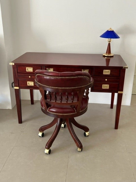 Scrivania stile marina a 5 cassetti made in italy