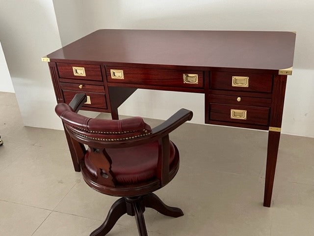 Scrivania stile marina a 5 cassetti made in italy