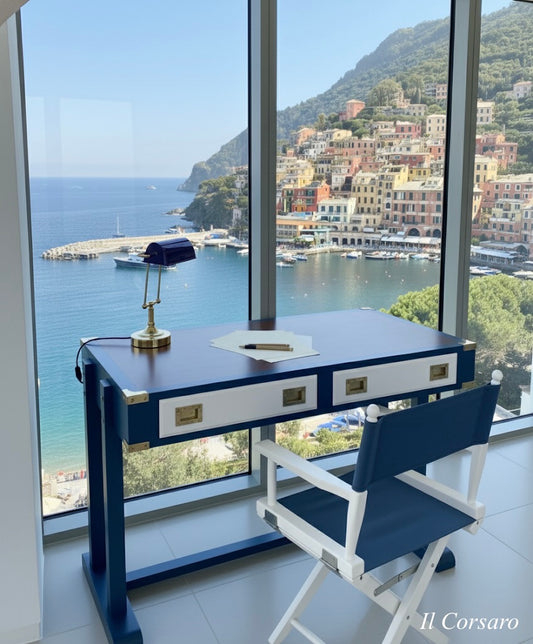 Scrivania per giovani Capitani della Linea Stile Marina Mediterraneo Il Corsaro