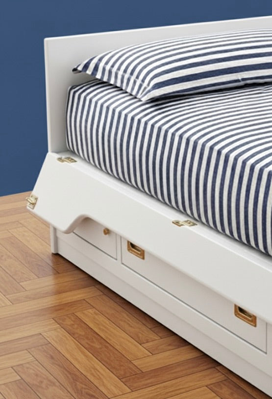 Letto Matrimoniale “Cabina Ammiraglia” – Collezione New Port Il Corsaro Stile Marina