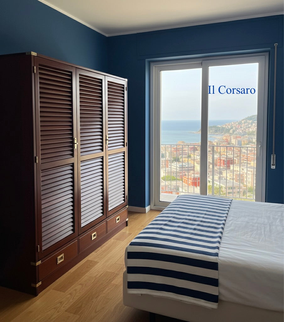 Armadio Stile marina modello tre sportelli e 3 cassetti Il Corsaro