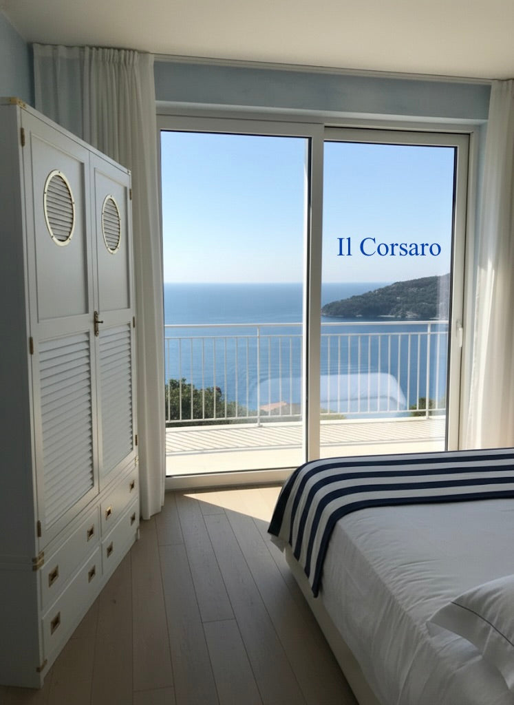 Armadio Stile Marina Il Corsaro della Linea New Port  in legno di mogano artigianale