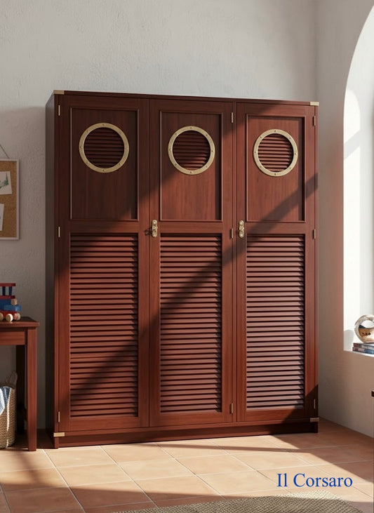 Armadio Stile Marina modello Il Corsaro a tre sportelli