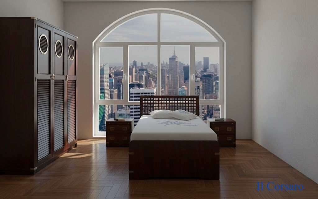 Armadio Stile Marina modello Il Corsaro a tre sportelli