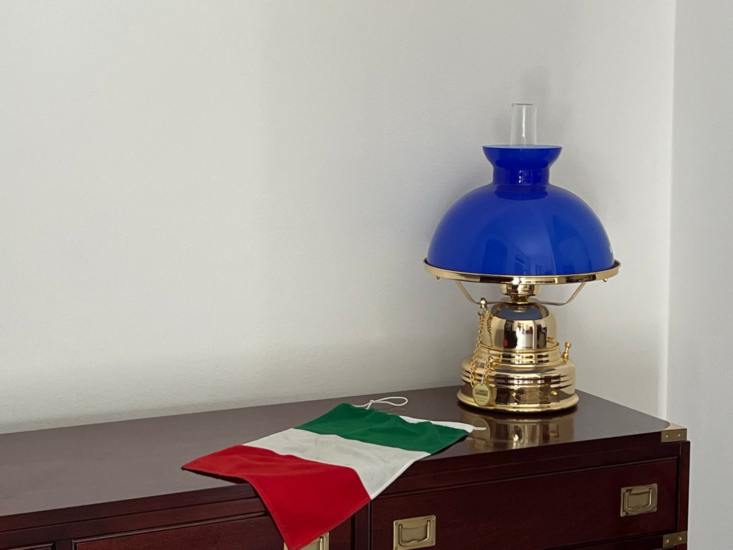 Lampada da Tavolo stile marina modello S. Louis in ottone bagno oro made in Italy