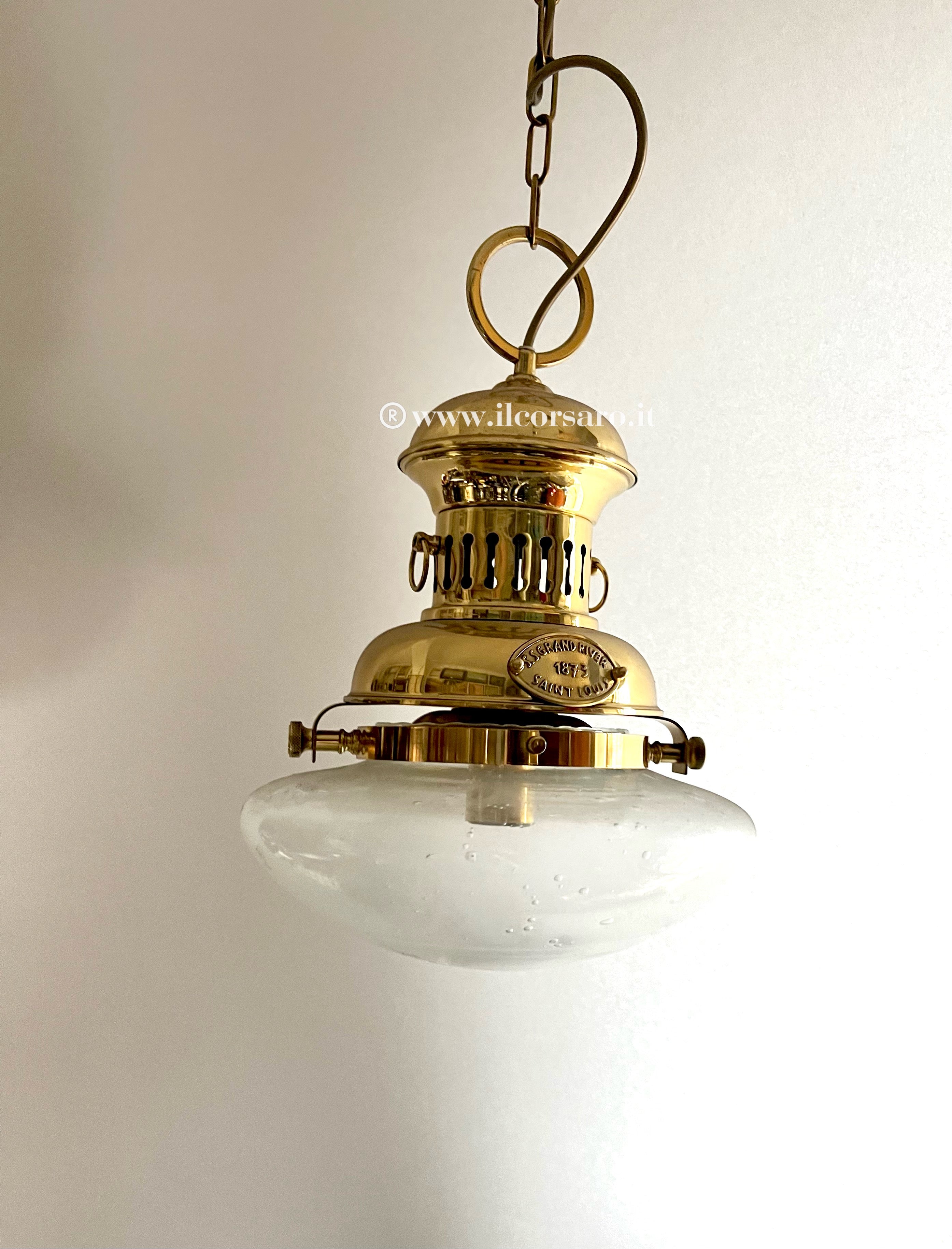 Lampada Per Quadri Gustav In Ottone Antico 38 Cm - Foto 5