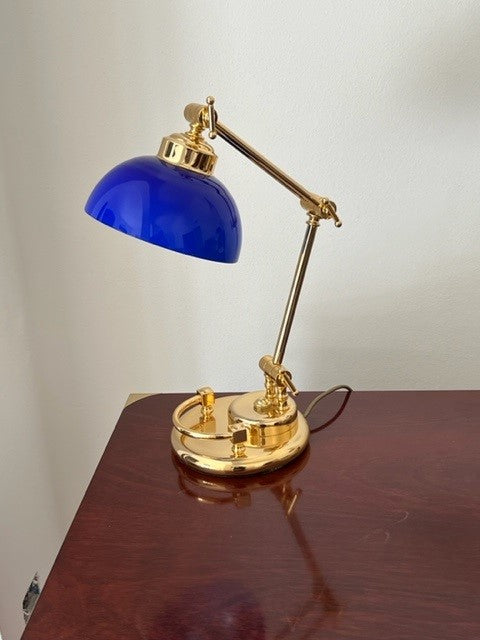 Lampada da scrivania Bagno oro 24 carati Made in Italy Cavour